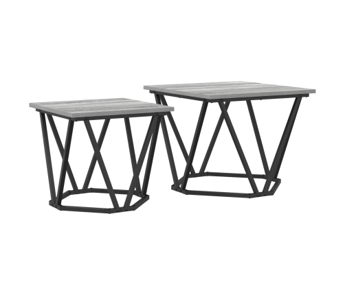 Gris sonoma Madera de ingeniería y metal Mediana Duradera