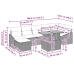 Conjunto de Comedor Jardín de 8 Piezas con Cojines Beige Ratán Polimérico