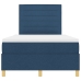 Cama Box Spring  con Colchón Azul 120x200 cm de Tela