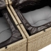 Conjunto de Sofás de Jardín  7 Piezas Beige y Gris