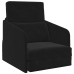 Sofá cama  2 en 1 Negro 65x80x83 cm Terciopelo