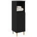 Armario de baño  Negro Roble 30x30x100 cm Madera elaborada