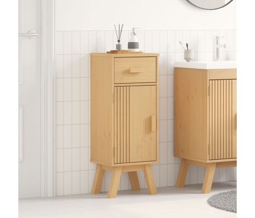 Armario de baño  35x30x90 cm de madera maciza de pino