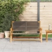 Banco de Jardín Gris 76x122x73 cm Madera Sólida de Acacia