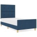 Cama de tela azul  90x190 cm