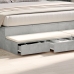 Cajones de Cama  Gris Concreto 200x36,5x16,5 cm Madera Engineered