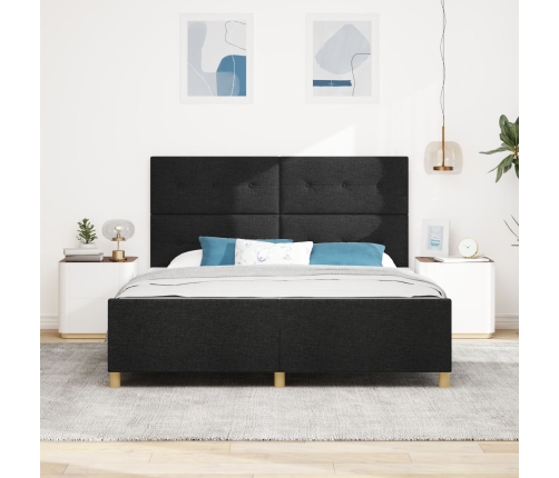 Estructura de Cama  Negra 180x200 cm de Tela