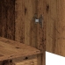 Juego de tocador de 3 piezas con LED en madera reciclada y madera de ingeniería