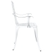 Sillas de Jardín  2 pcs en Aluminio Fundido Blanco
