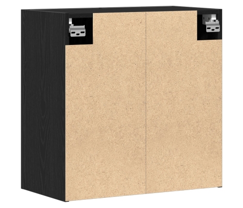 Armario de pared  roble negro 60x31x60 cm madera elaborada