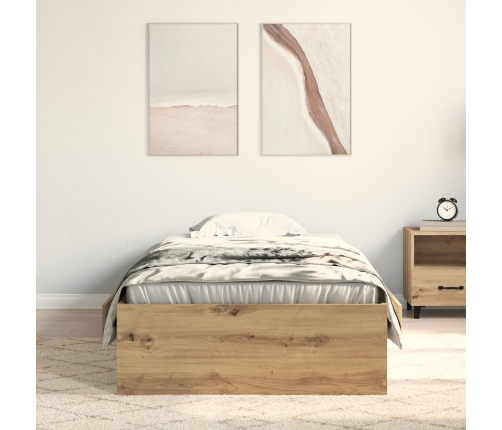 Estructura de Cama  Artisan Roble 90x190 cm Madera Elaborada