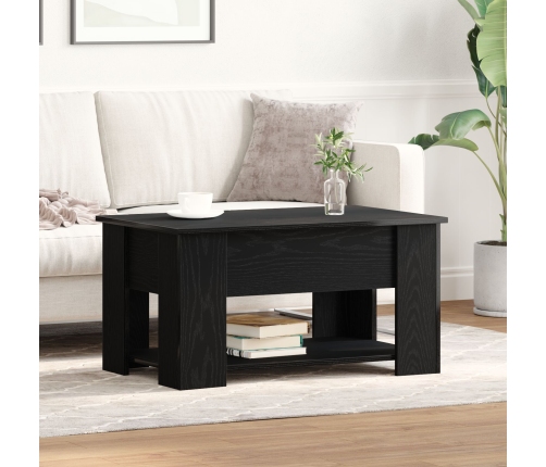 Mesa de Café de Roble Negro 79x49x41 cm Fabricada en Madera Ingenierizada