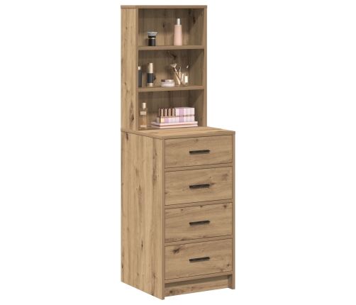 Highboard Roble Artesanal 40x41x135 cm Madera Elaborada