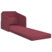 Sofá cama de suelo  2 en 1 Rojo Vino 65x80x83 cm Tela