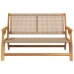 Banco de Jardín  Beige 122x76x73.5 cm Madera de Acacia