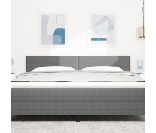 Cabecero  Diseño Sencillo Gris Claro 180 cm Tela de Pana