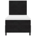 Cama Box Spring con Colchón y LED Negra 90x200 cm de Terciopelo