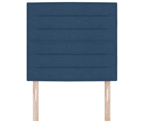 Cabecero  Diseño Líneas Azul 80 cm Tela