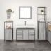 Conjunto de muebles de baño de 3 piezas  en madera elaborada gris sonoma