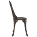 Sillas de Jardín  2 pcs Bronce de Aluminio Fundido