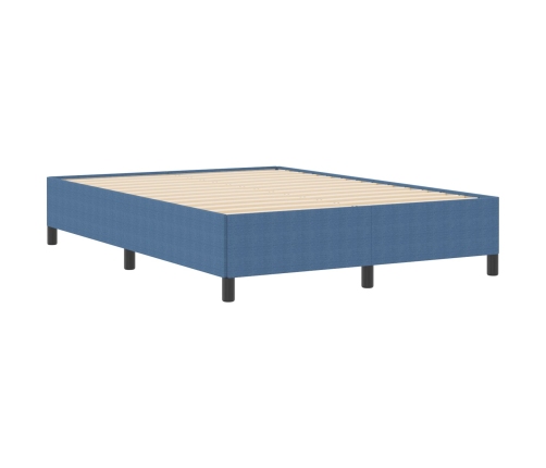 Estructura de Cama Azul 160x200 cm Tela de Corduroy