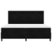 Cama Box Spring  con colchón Negro 200x200 cm Terciopelo