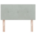 Cabecero Tufted con Botones Gris Claro 80 cm de Terciopelo
