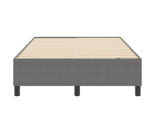 Cama Box Spring  Gris Claro 120x200 cm Tela de Pana