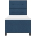 Cama con Box Spring  Azul 100x200 cm Tela