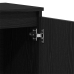 Aparador Negro de Roble  101x35x60 cm en Madera Ingenierizada