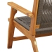 Banco de Jardín Gris 76x122x73 cm Madera Sólida de Acacia