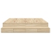 Estructura de Cama con Almacenamiento  Marrón Madera Fuerte