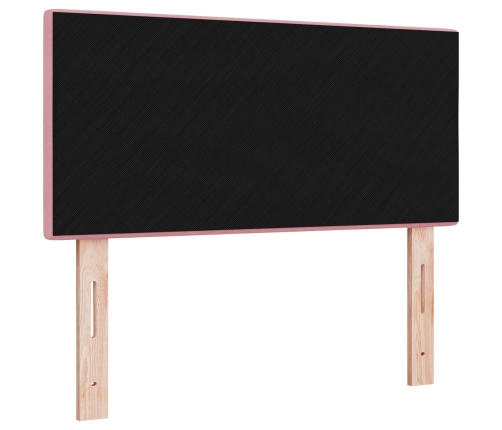 Cabecero Button Tufted Rosa 100 cm Terciopelo