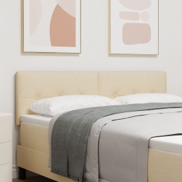 Cabecero  Botones Tapizado Crema 140 cm Tela