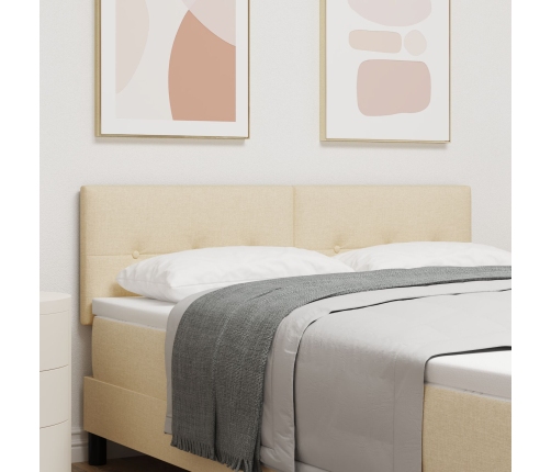 Cabecero  Botones Tapizado Crema 140 cm Tela