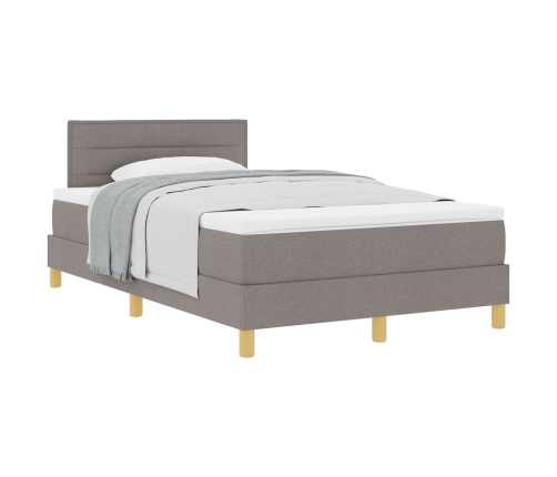 Cama Box Spring con Colchón Topo 120x200 cm Tela