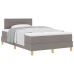Cama Box Spring con Colchón Topo 120x200 cm Tela