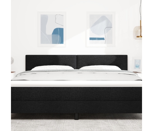 Cabecero  Button Tufted Negro 180 cm Tela