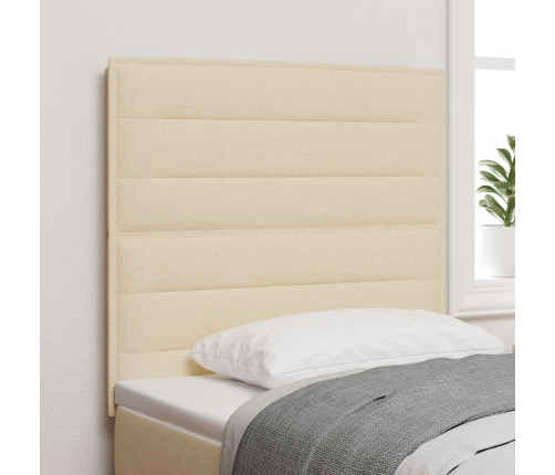 Cabecero  Crema Tela 80 cm Cabecero Rectangular