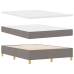 Estructura de Cama con Colchón Taupe Tela 160 x 200 cm
