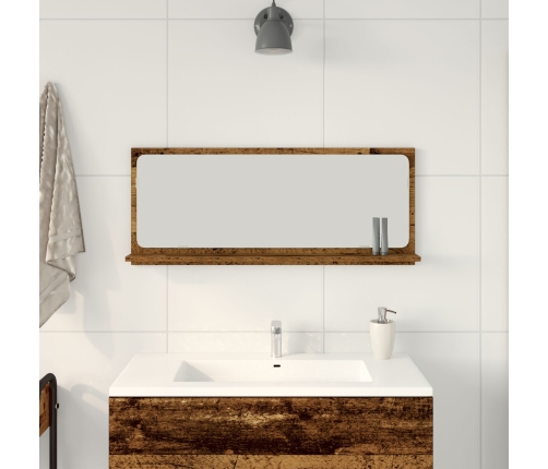 Espejo de baño de madera vintage  90x10,5x37 cm