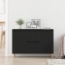 Aparador Negro de Roble  101x35x60 cm en Madera Ingenierizada