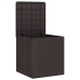 Caja de Almacenamiento Marrón 55x53x57 cm PP