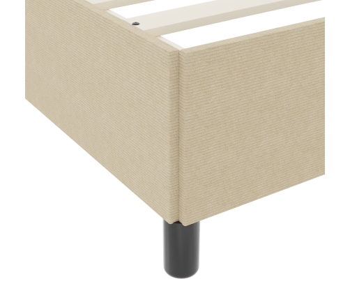 Estructura de Cama Verde Claro Gris 90x190 cm Tela de Pana