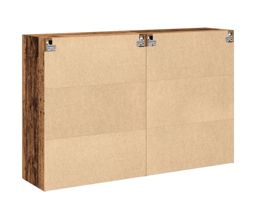 Gabinetes Montados en la Pared 2 pcs Madera Vieja 69.5x34x90 cm Madera Ingienerizada