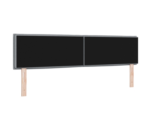 Cabecero  Diseño de Líneas Gris Claro 180 cm Tela