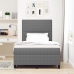 Cama con Somier  con Colchón Gris Claro 120x200 cm Tela de Corduroy