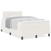 Cama con Box Spring  con Colchón Crema 120x200 cm Tela de Pana