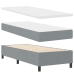 Cama con Somier y Colchón Gris Claro 90x200 cm Tela