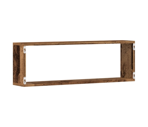 Estanterías de pared  4 pcs Madera antigua 80x15x26 cm Madera trabajada